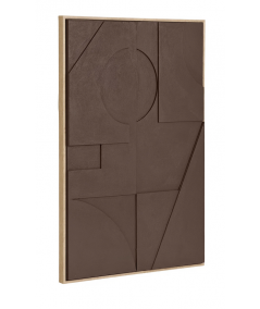 Isabella relief vægdekoration i brun – variant 1