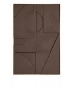 Isabella relief vægdekoration i brun – variant 1