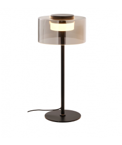 Cholet bordlampe lavet i sort glas
