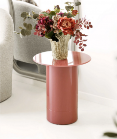 Florens hjørnebord i varm rosa