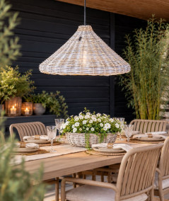 A2 Living Onion XL rattanlampe i kubu