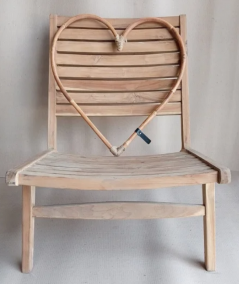 A2 Living Maxi dekorationshjerte i rattan
