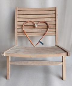 A2 Living Mini dekorationshjerte i rattan