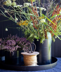 A2 Living Maxi rund dekorationsbakke – sort
