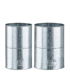 Galv. vase sæt m. 2 stk. / 2 str.