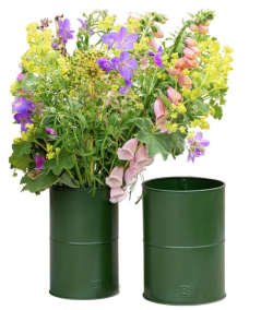 Olivengrøn vase sæt m. 2 stk. / 2 str.