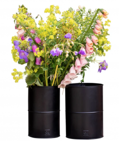 Sort vase sæt m. 2 stk. / 2 str.