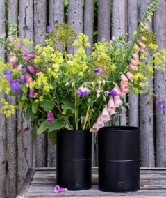 Sort vase sæt m. 2 stk. / 2 str.