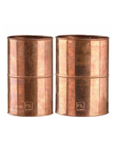 Kobber vase sæt m. 2 stk. / 2 str.