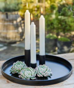 Sort mini rund dekobakke