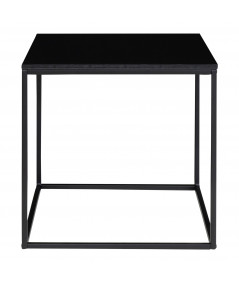 Vita Hjørnebord - Hjørnebord med sort ramme og sort bordplade