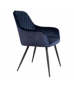 Harbo spisebordsstol stol i blå velour