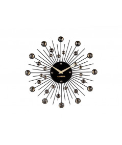 Vægur Sunburst crystal ø50 ( sort )