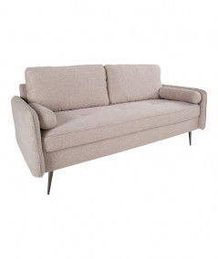 Imola 2,5 Personers Sofa - 2,5 Personers sofa i beige med sort metal ben