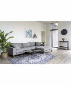 Lido Lounge Sofa - Sofa højrevendt i lysegrå HN1001