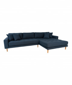 Lido Lounge Sofa - Sofa højrevendt i mørkeblå HN1003
