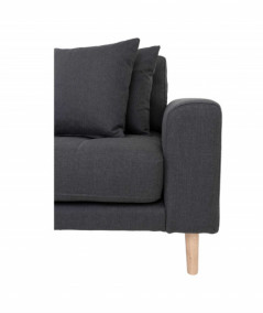 Lido Lounge Sofa - Sofa venstrevendt i mørkegrå HN1002