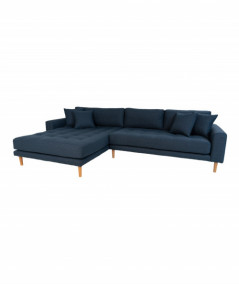 Lido Lounge Sofa - Sofa venstrevendt i mørkeblå HN1003