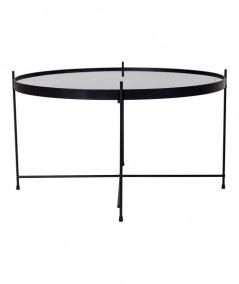 Venezia Sofabord - Hjørnebord i sort stål med