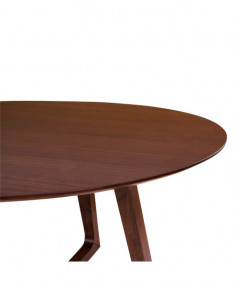 Hellerup Spisebord - Spisebord i valnød finer Ø137 cm