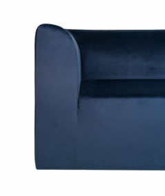 Alba lounge sofa i blå velour - højrevendt