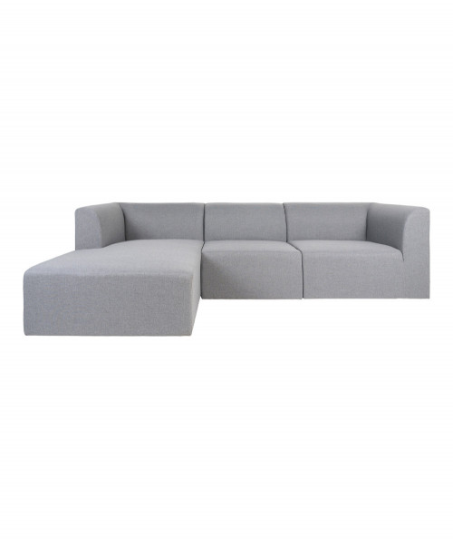Alba Lounge sofa i lysegrå - venstrevendt.
