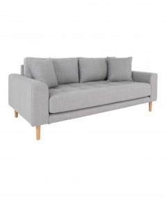 Lido 3 personers Sofa i lysegrå med to puder