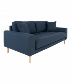 Lido 2,5 personers sofa i mørkeblå med to puder
