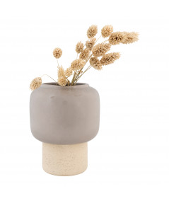 Vibo vase i grå keramik