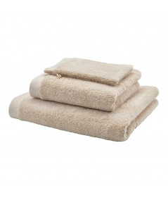 MILAN håndklæde og vaskehandske i beige