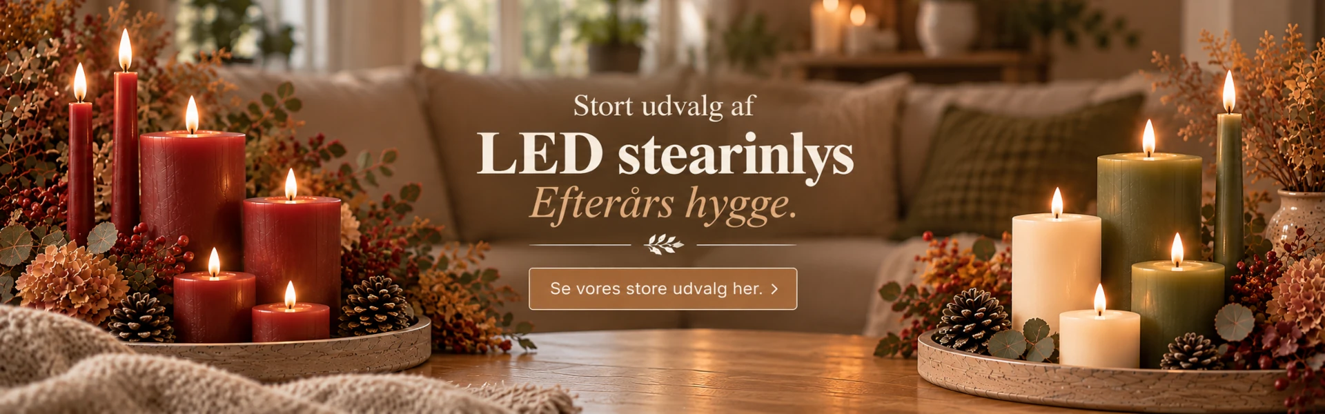 LED stearinlys
