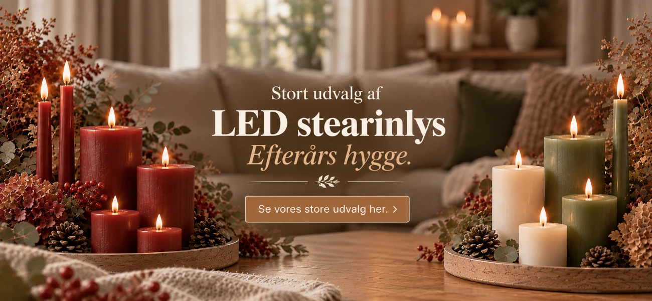 LED stearinlys